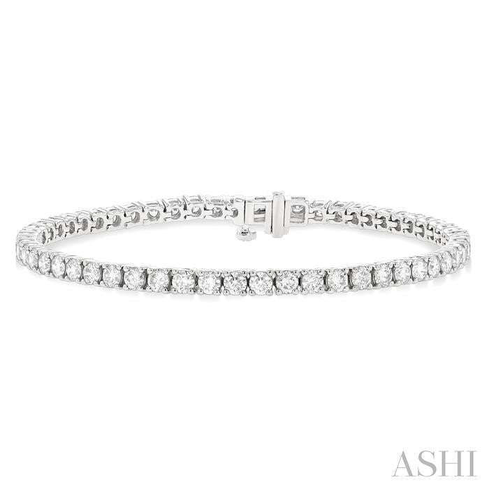 14K WG 5cttw Round Diamond Tennis Bracelet Main image