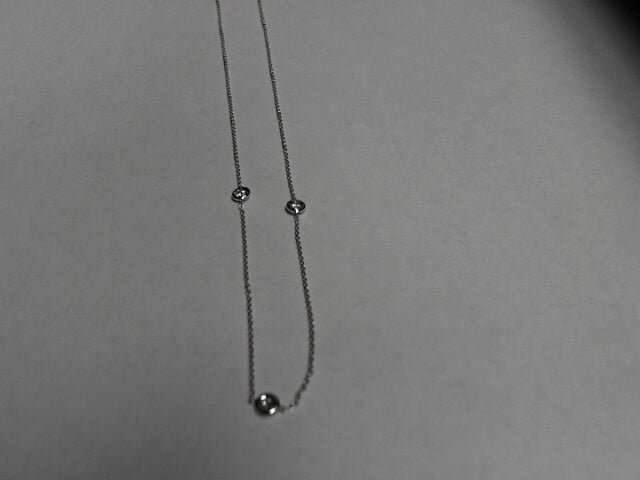 18K WG 3-STATION DIAMONDS BY THE INCH NECKLACE BY ROBERTO COIN